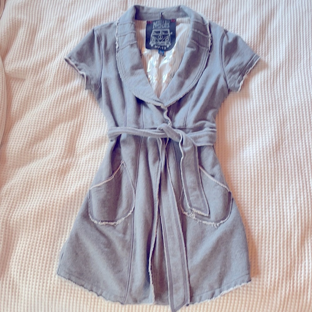 Anthropology Millard Fillmore Short-sleeve long jacket